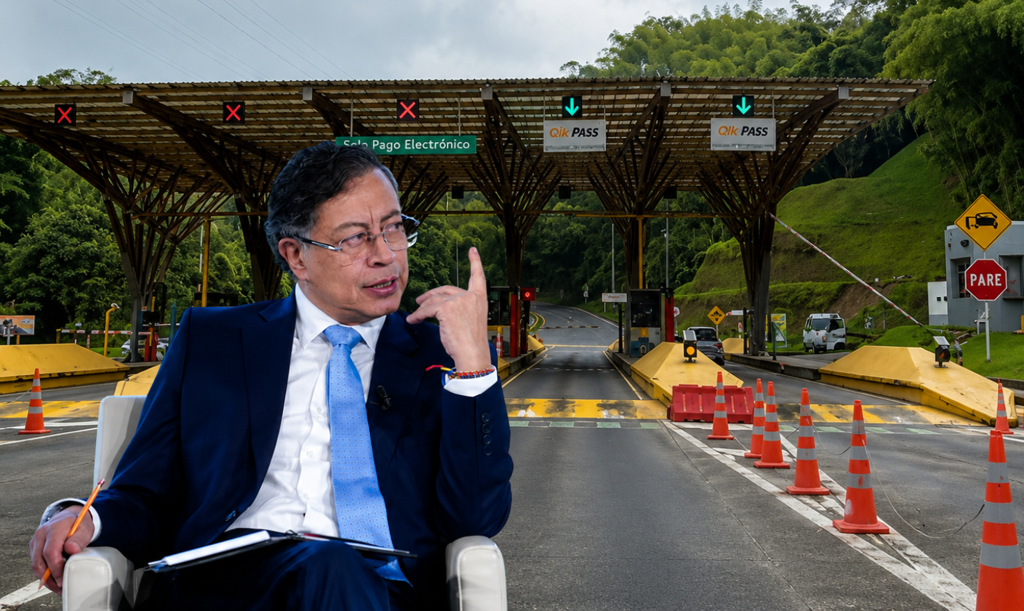 Petro propone eliminar peajes en la Autopista del Café y cambiar el modelo de concesiones viales en Colombia