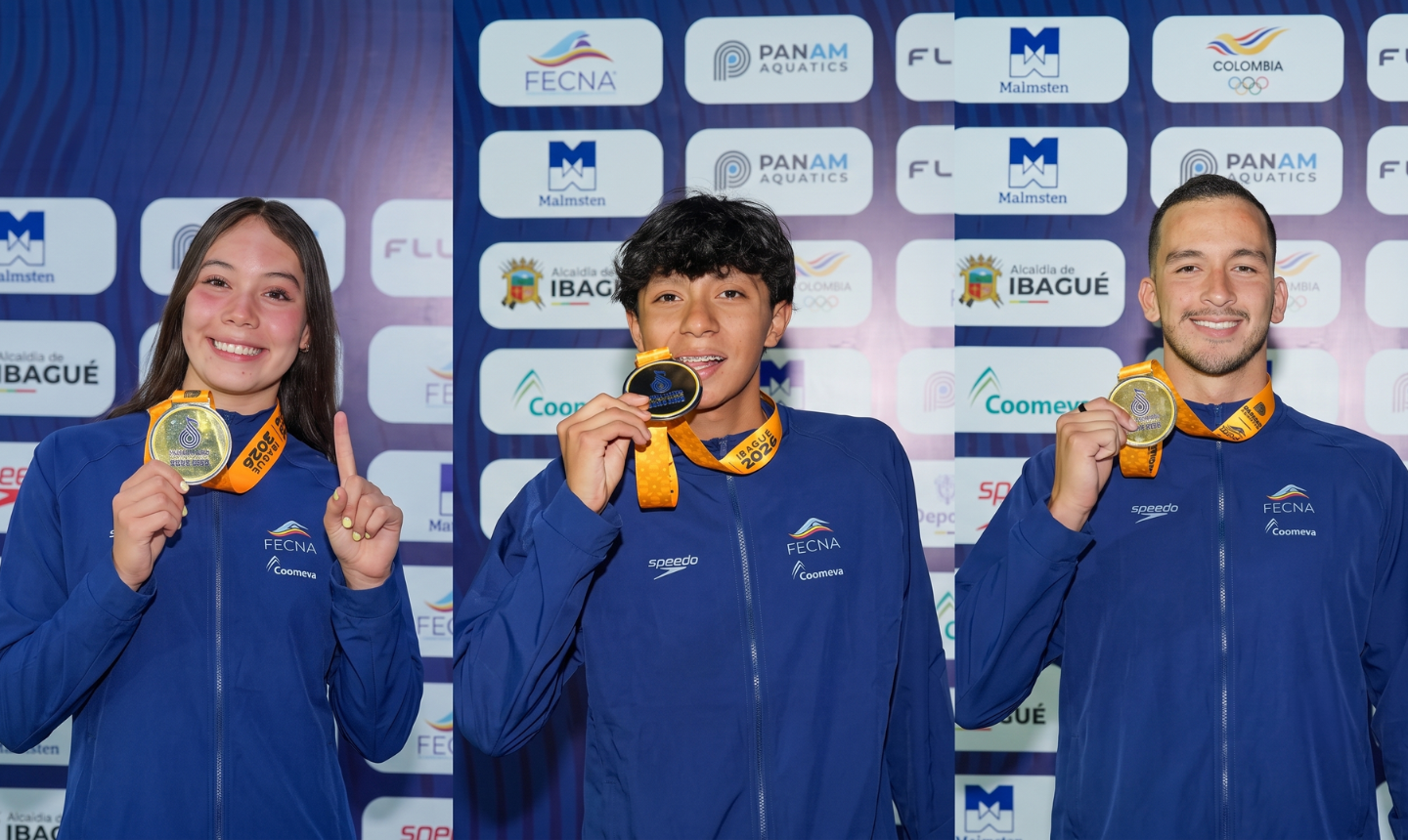 Colombia brilla en el Panam Aquatics: cinco oros y 16 medallas en el arranque del campeonato continental
