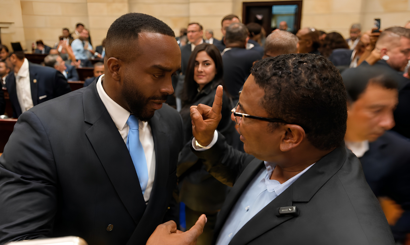 “Yo soy más negro que tú”: la polémica frase de Estefanel Gutiérrez durante fuerte cruce con Óscar Benavides en la Comisión Afro